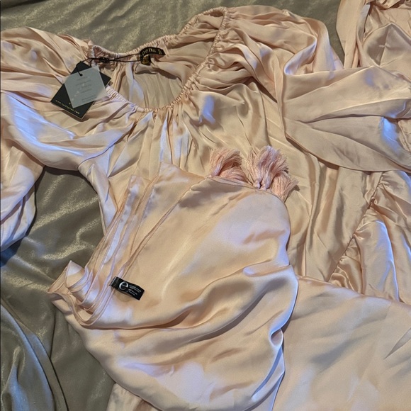 Anthro Erika Peña Bettina Maxi Dress +Rumba Belt Off Shoulder Boho Gown NWT $566 - Picture 6 of 7